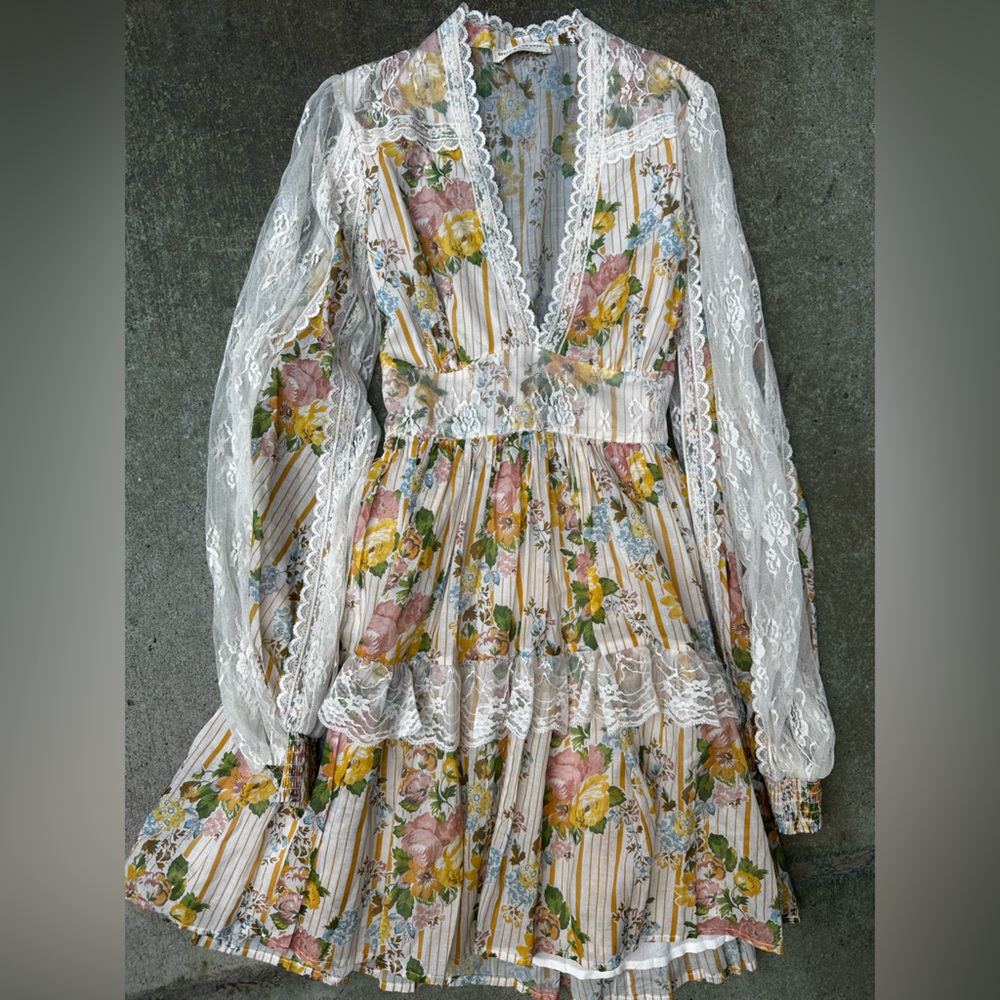 Spell And The Gypsy x Lisa Danielle garden rose mini dress M - Picture 6 of 11